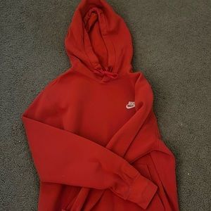 red nike hoodie